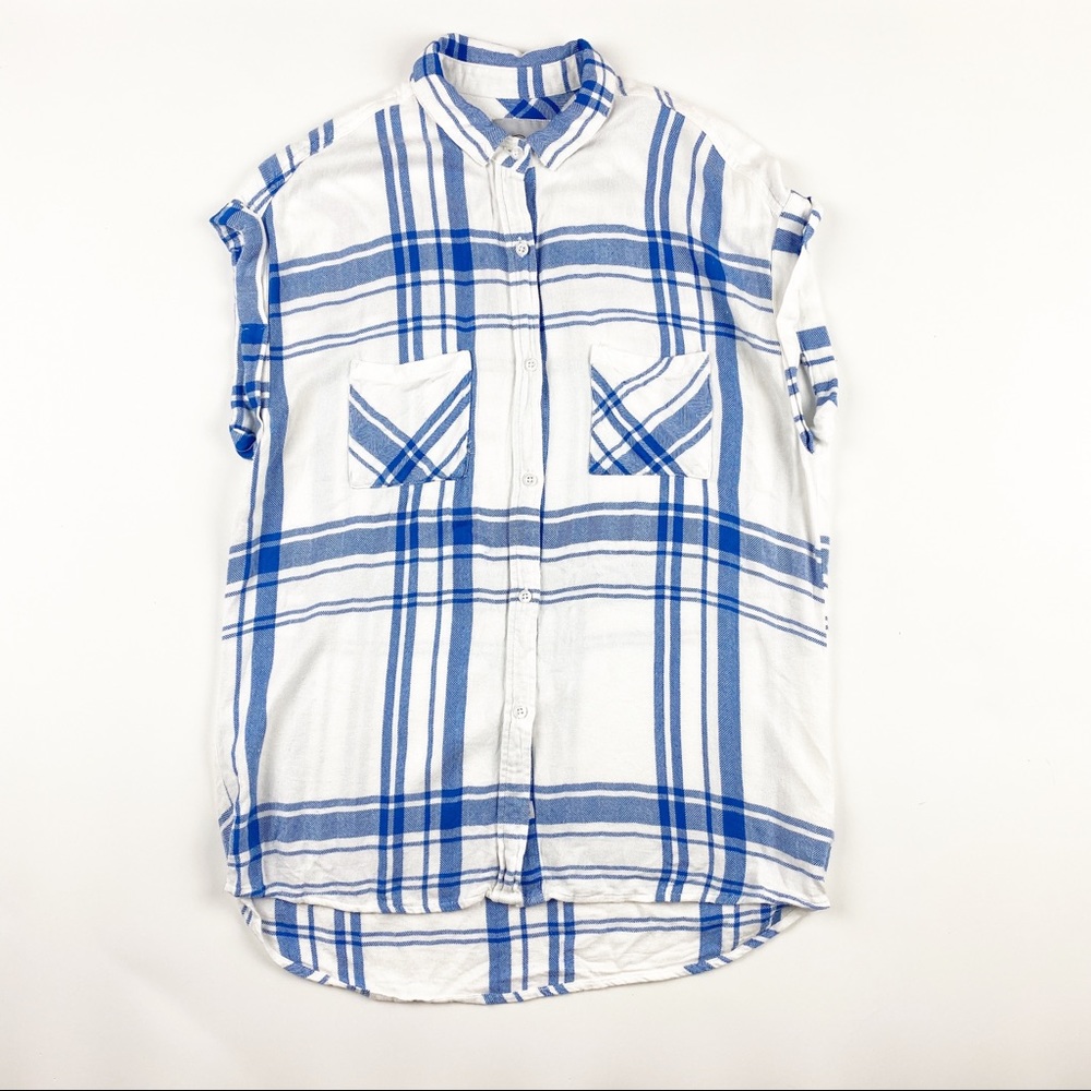 Rails Short Sleeve Plaid Button Down Small